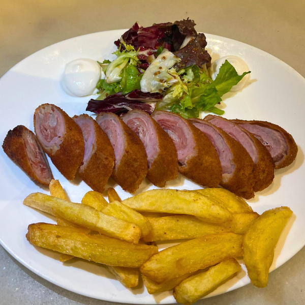 Flamenquín casero de jamón serrano
