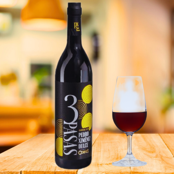 Vino Dulce P.X. 3 Pasas Bodegas Cobos D.O. Montilla-Moriles